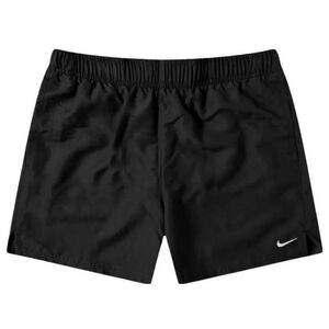 NWT NikeSwim Essential 5" Volley Shorts Black Mens Small NESSE451-001